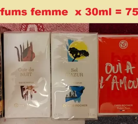 5 parfums pour femme en LOT