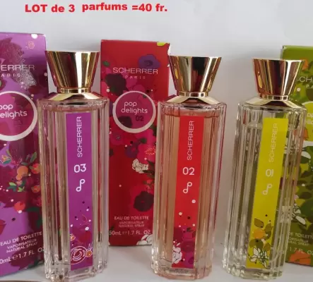 lot de 3 parfums femme